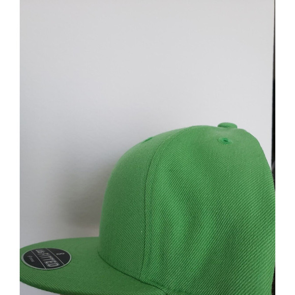 Lids Hat Cap Blank Grandslam Fitted Size 8 Lime Green - Picture 4 of 7